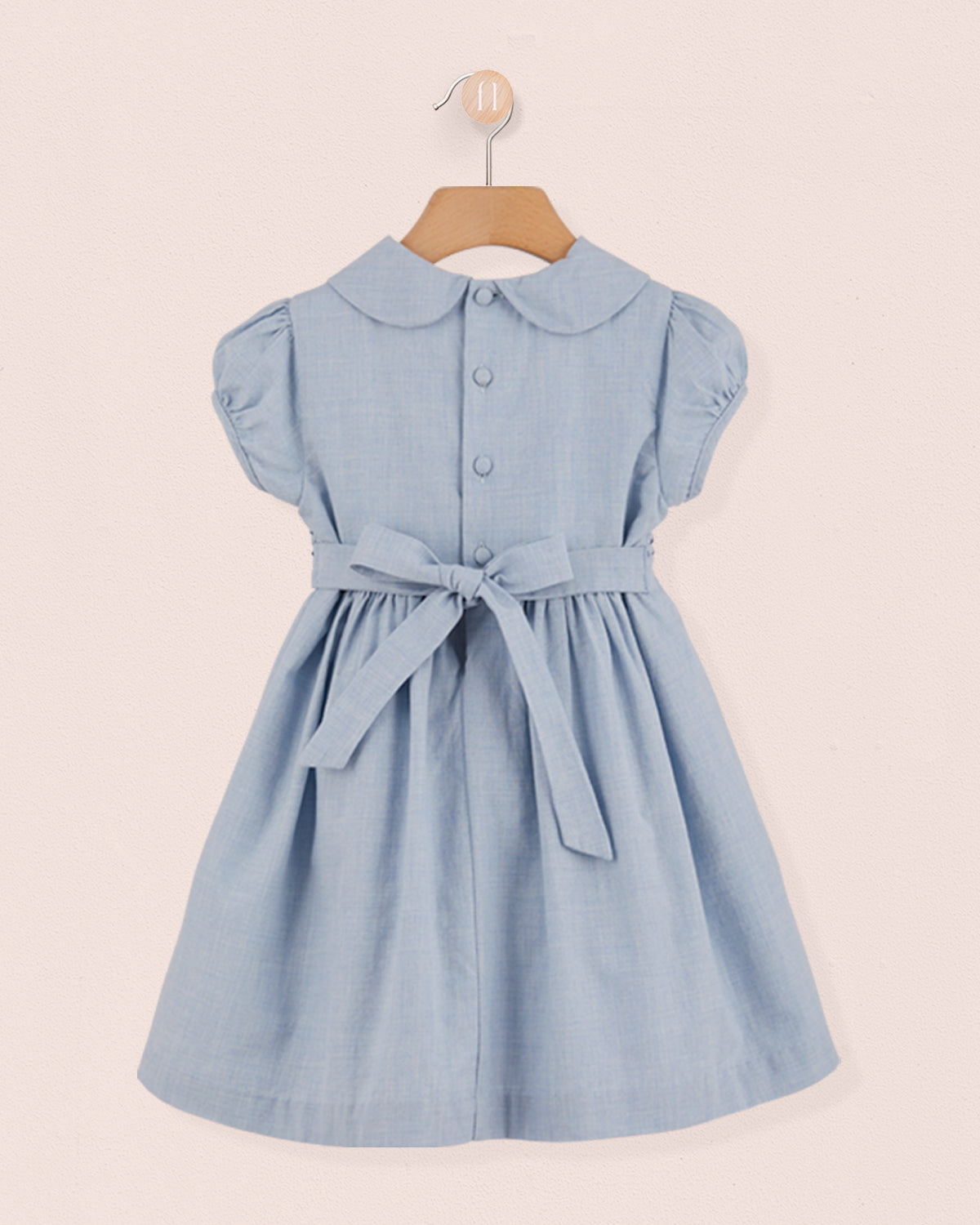 Rebecca Italian Light Blue Flannel Dress